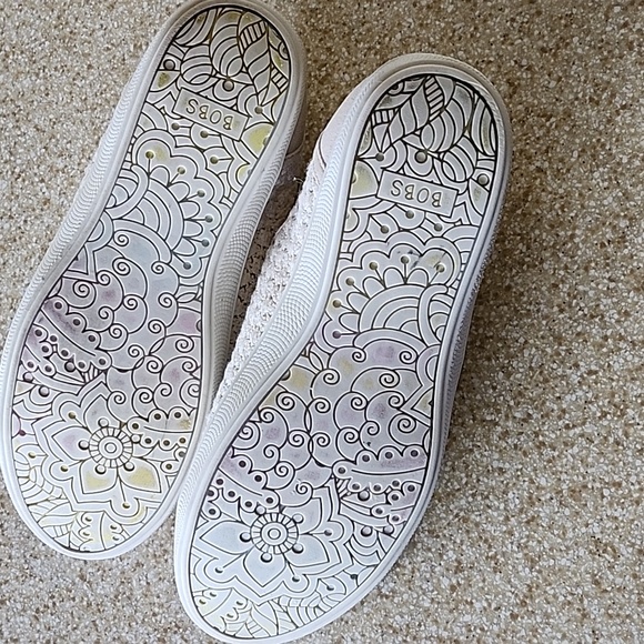 Women's Skechers Bob's B Cute Slip-on Woven Wishes Size 7 - Picture 9 of 10